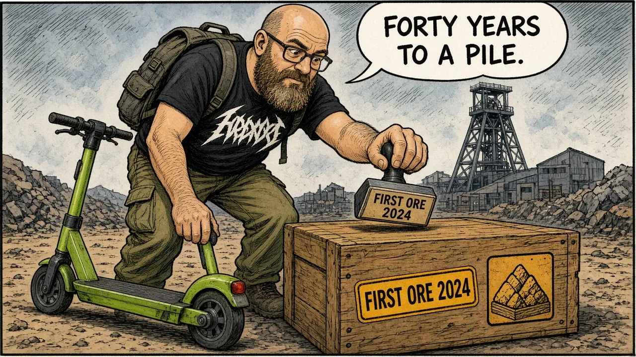 HOST dating a first-ore crate January 8, 2024 at a conceptual ore pad