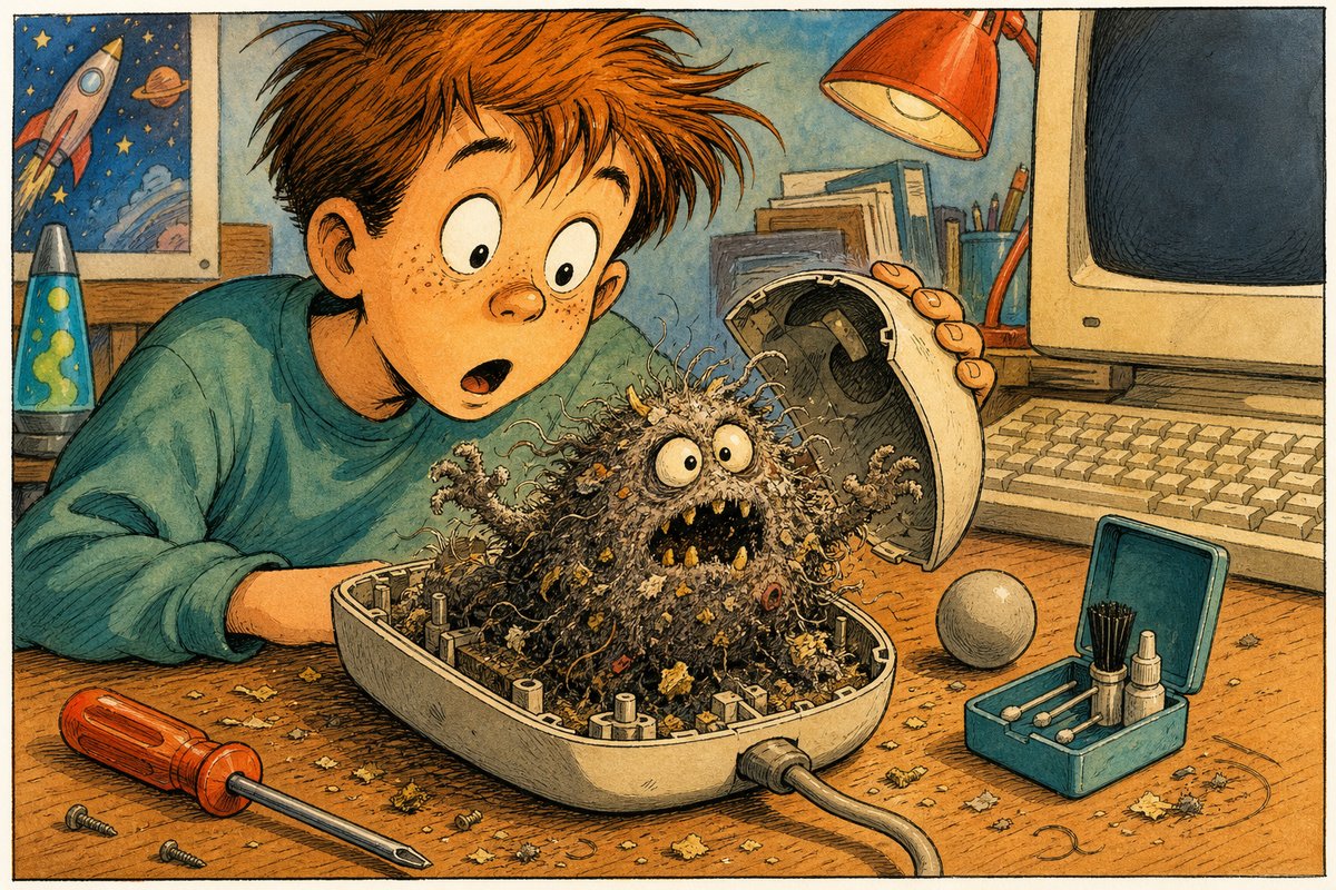The mouse stopped moving because it had quietly collected the entire desk inside itself.