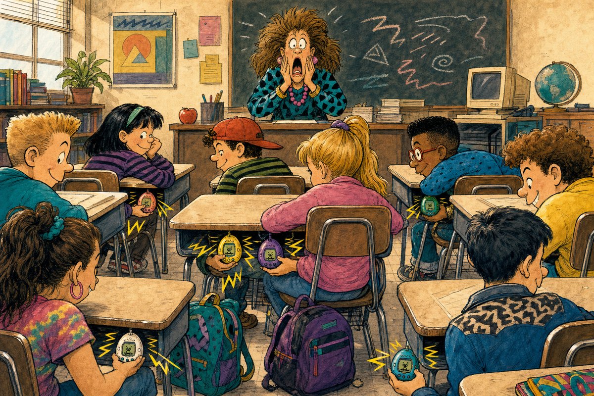 A plastic egg taught an entire generation that notifications were tiny hostage negotiations.