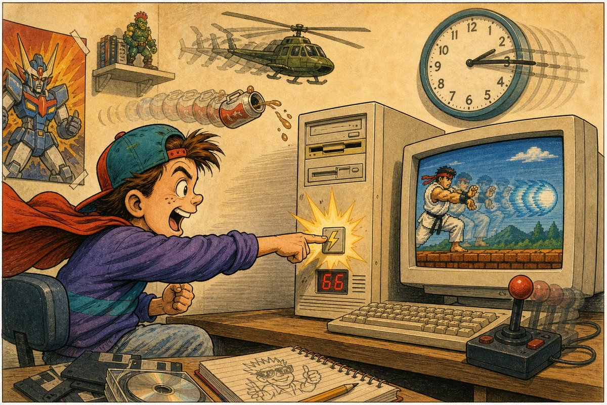 The button labeled TURBO existed mainly so your fast computer could pretend to be slow.