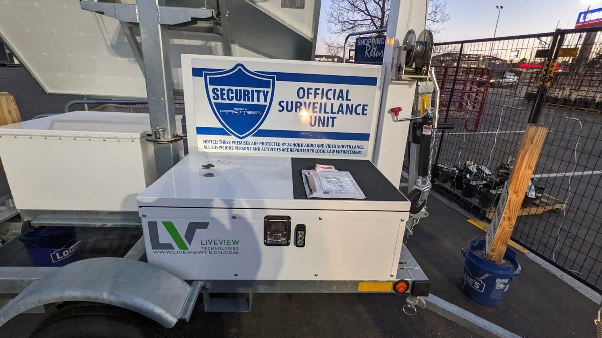 Trailer with Official Surveillance Unit sign