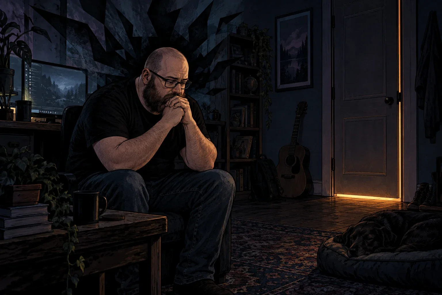 A quiet room during a migraine.