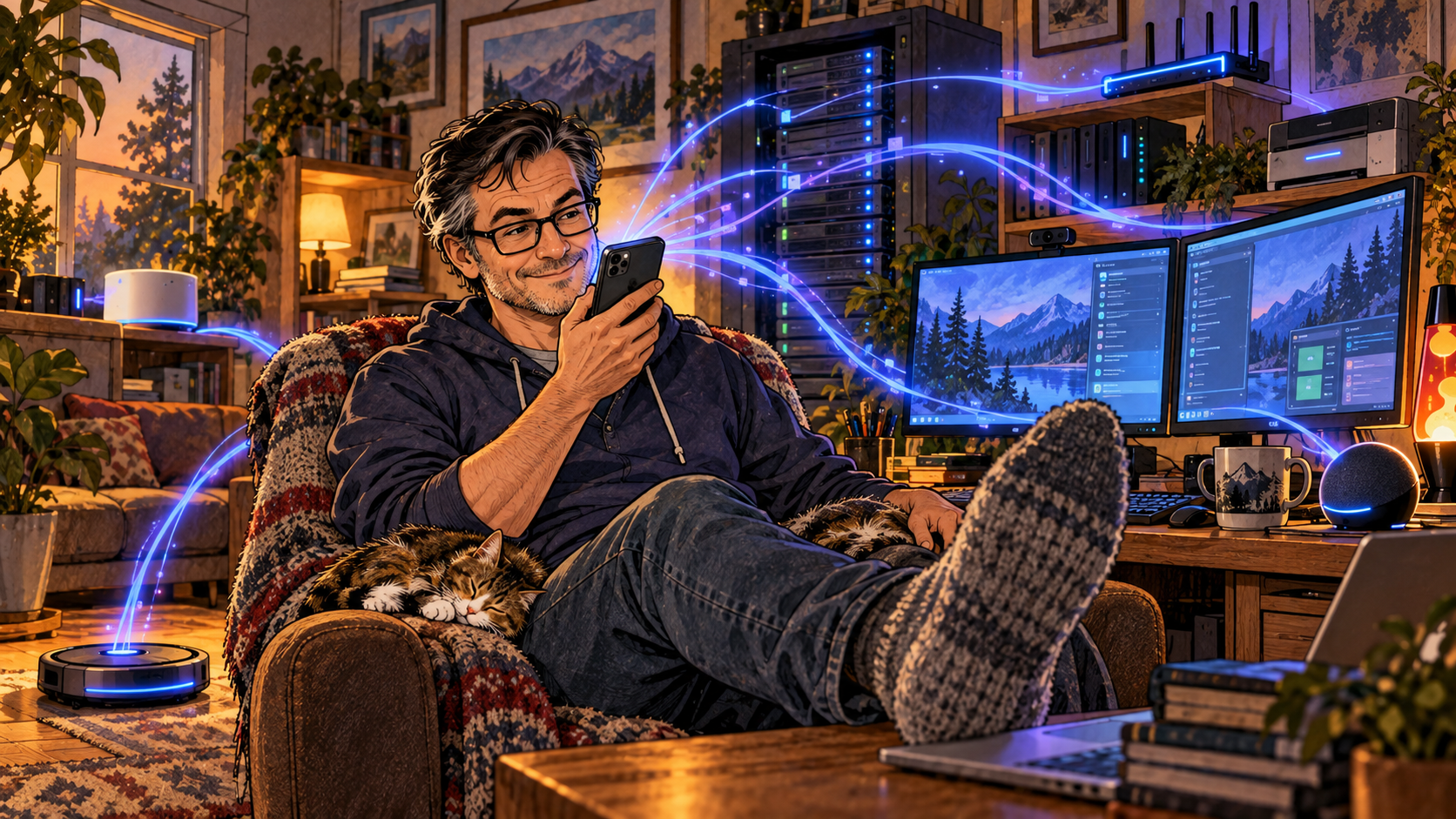 A phone acting as a voice-controlled console for computers and remote systems